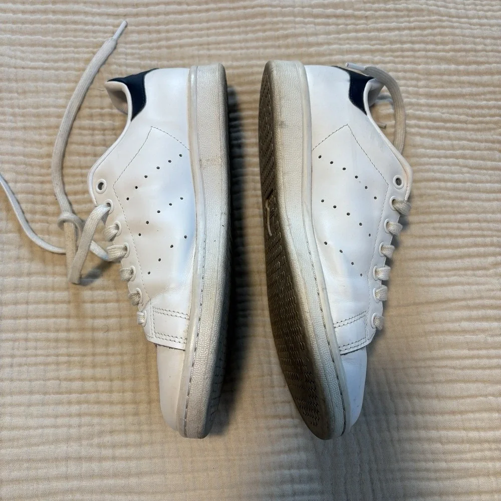 Adidas Stan Smith Sneaker Cloud White Navy Mens Size 7.5 Athletic‎ Sports